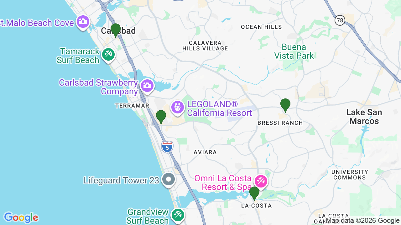 Map of E85 stations in Carlsbad, CA