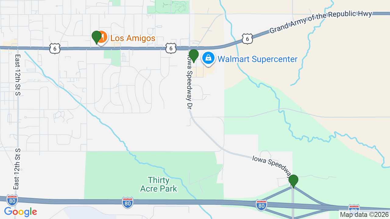 Map of E85 stations in Newton, IA