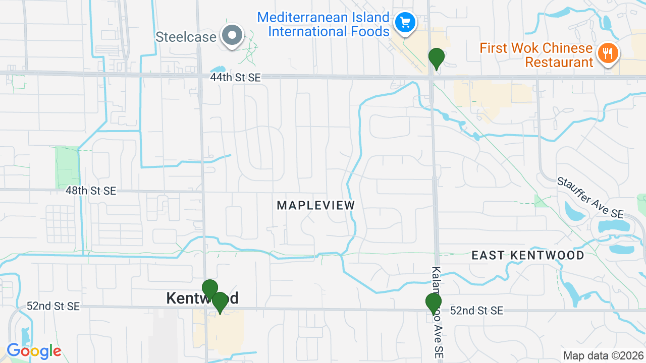 Map of E85 stations in Kentwood, MI